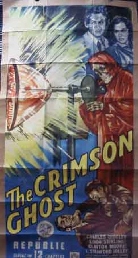 The Crimson Ghost original release US Three-Sheet movie poster